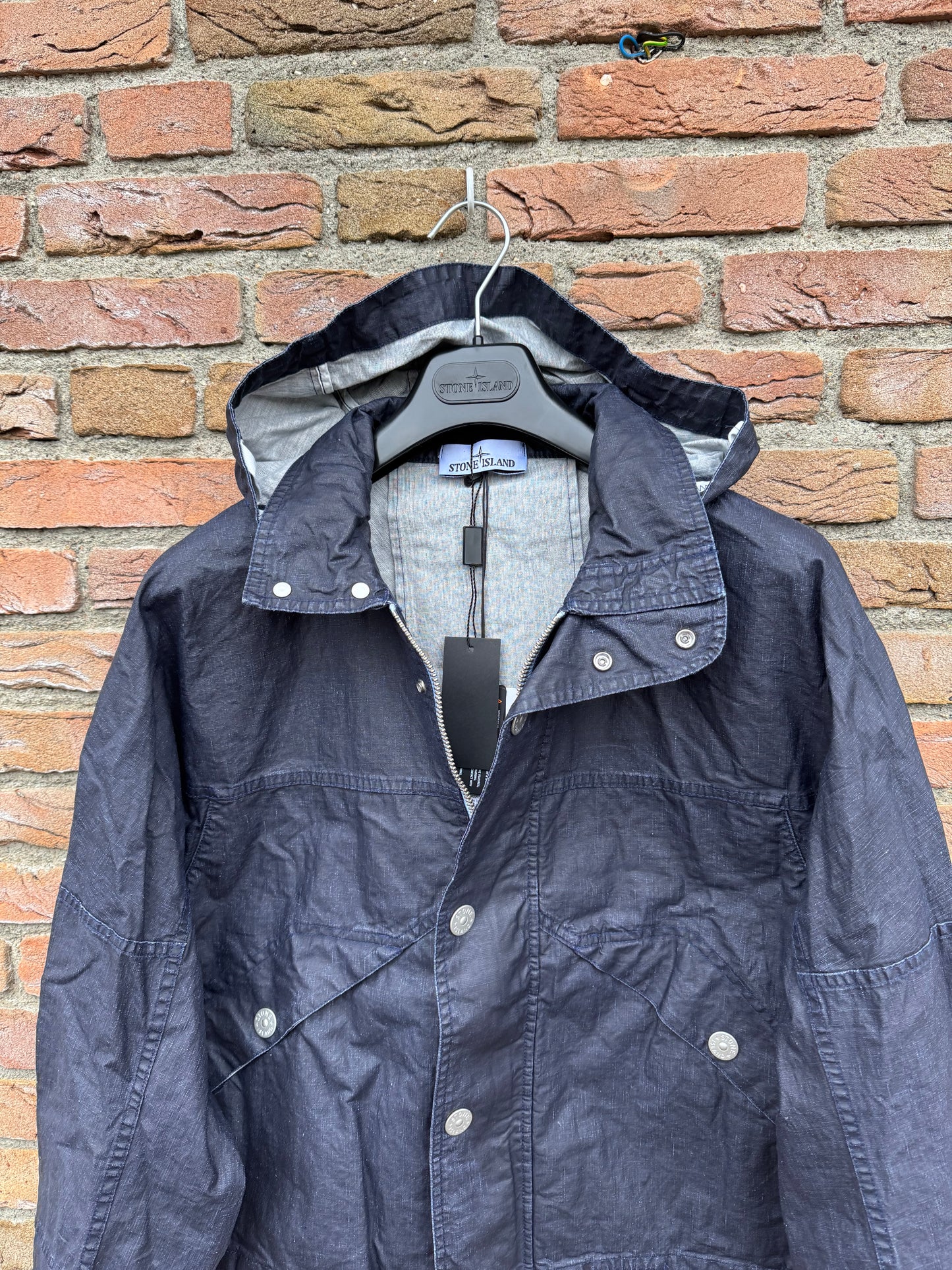 Stone Island Raw Plated Linen Marina Jacke - S