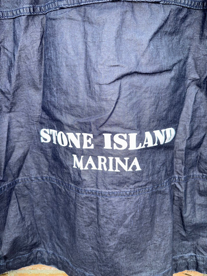 Stone Island Raw Plated Linen Marina Jacke - S