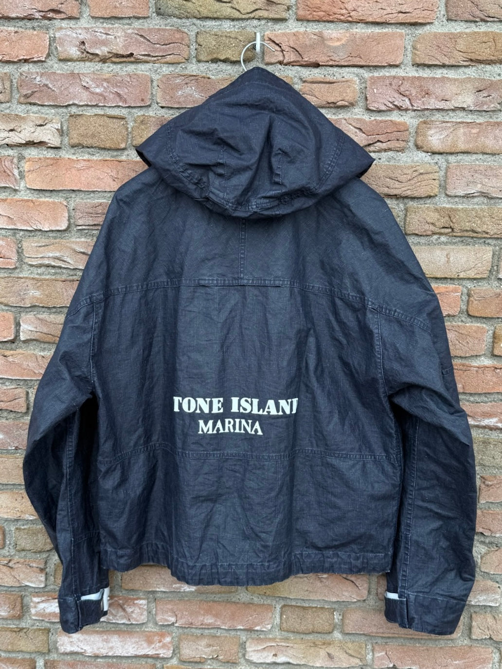 Stone Island Raw Plated Linen Marina Jacket - L