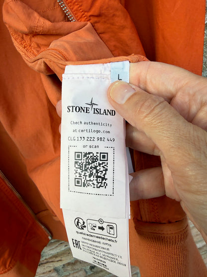 Stone Island Cupro Cotton Twill-TC Jacket - L