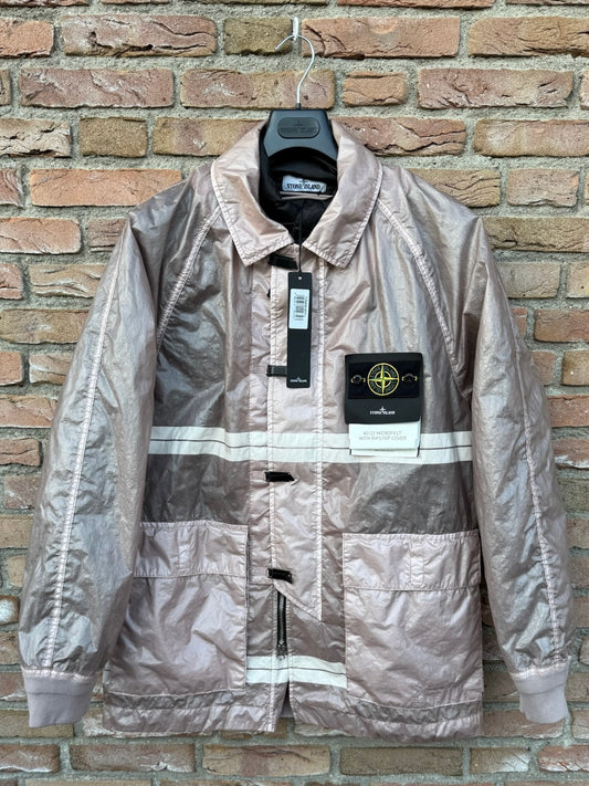 Stone Island 82/22 Microfelt with Ripstop Cover Jacket - L