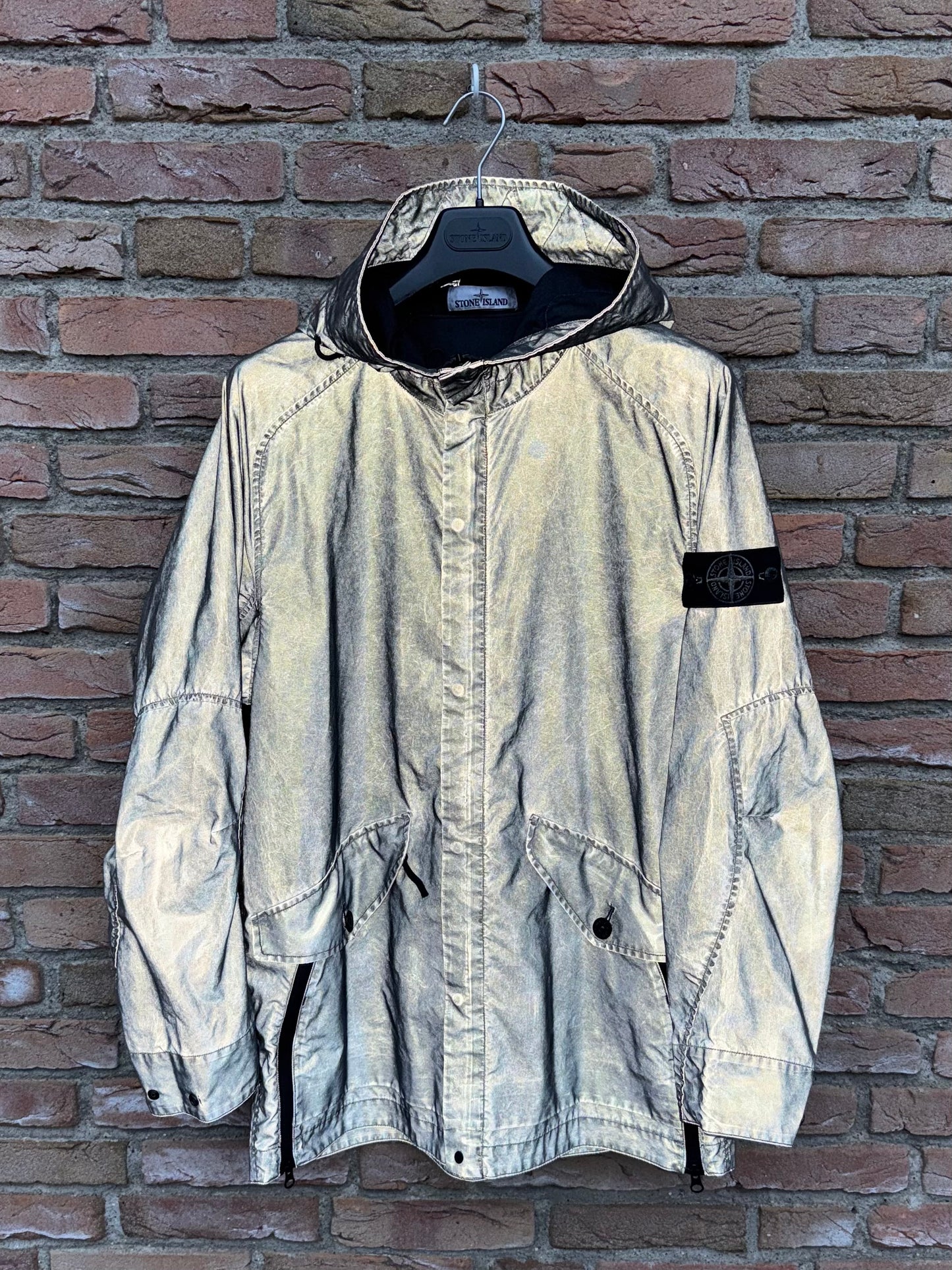 Stone Island Plated Reflective Dust Jacket - M