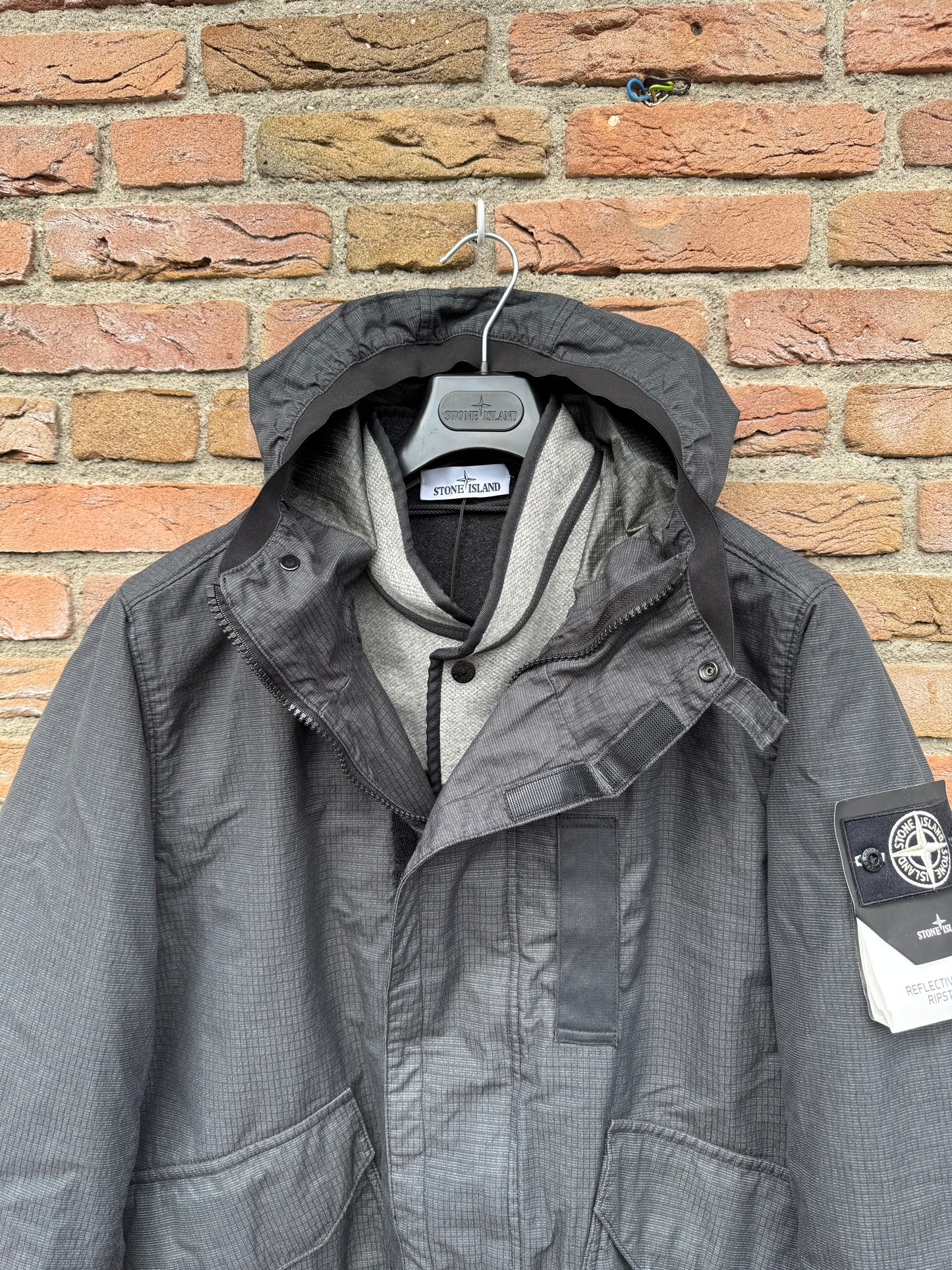Stone Island Reflective Weave Ripstop-TC Jacket - L