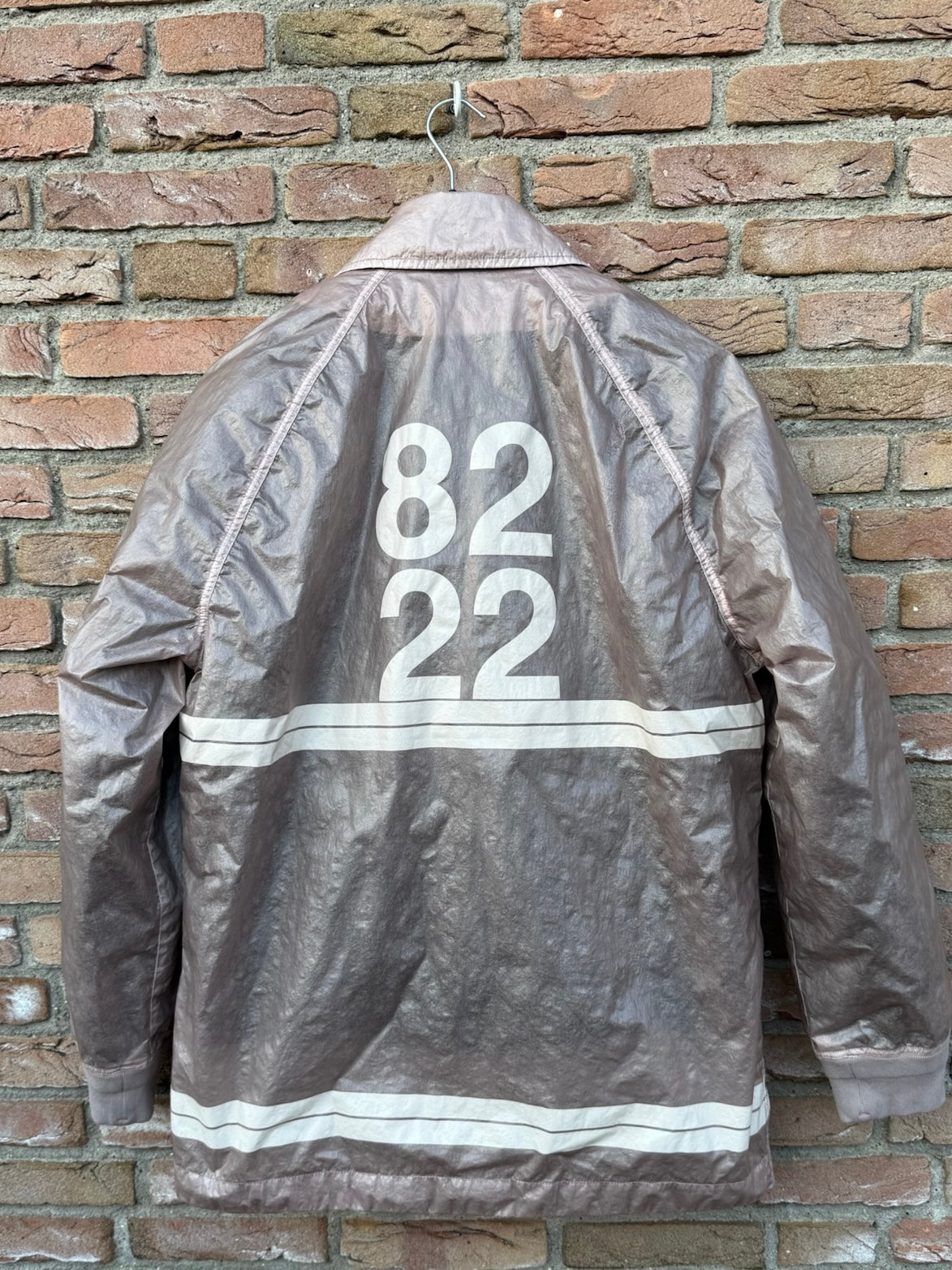 Stone Island 82/22 Microfelt with Ripstop Cover Jacket - L