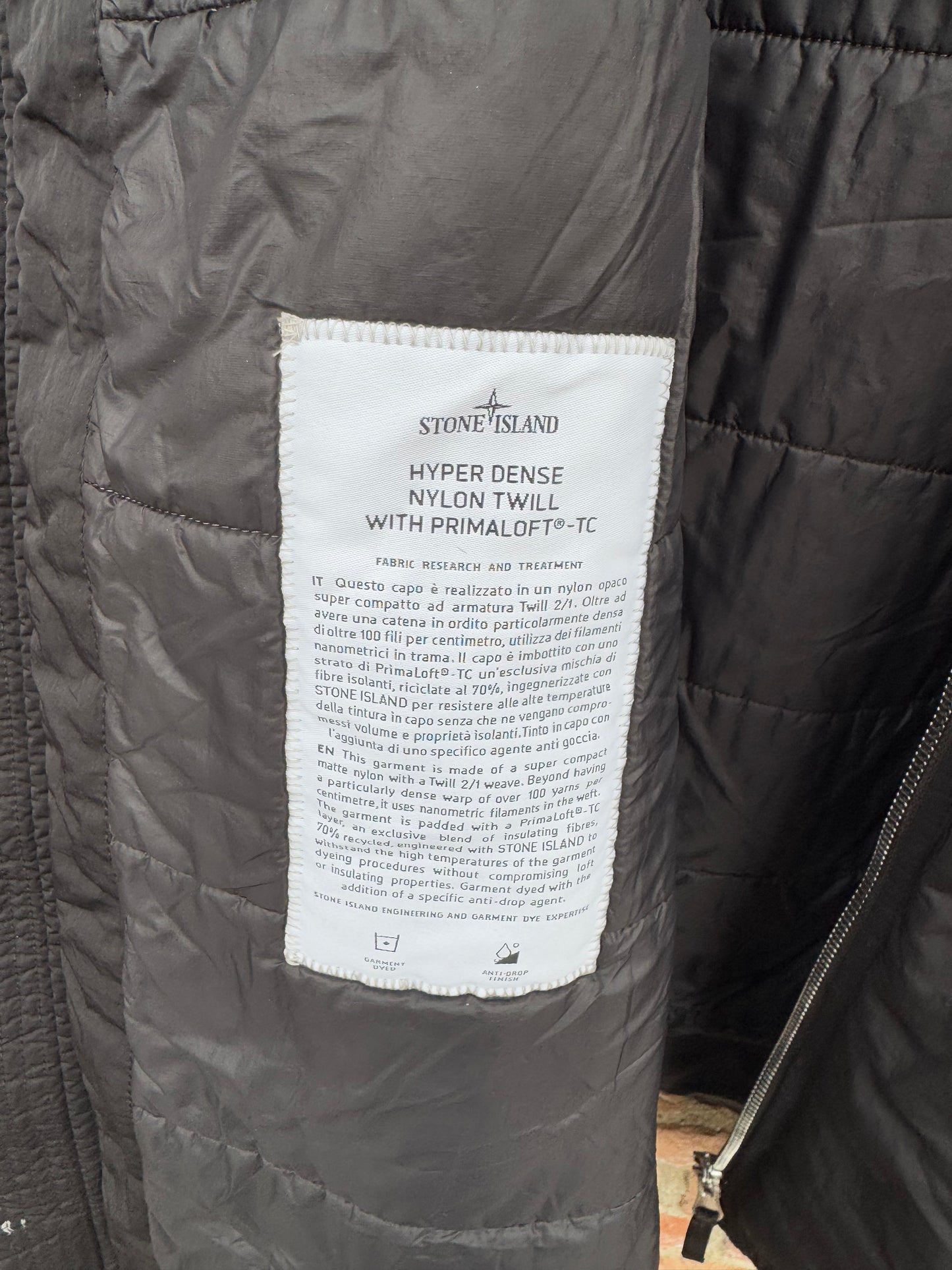 Stone Island Hyper Dense Nylon Twill Primaloft Jacket - XXL