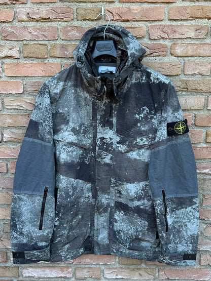 Stone Island Dissolving Grid Camo Jacket - M