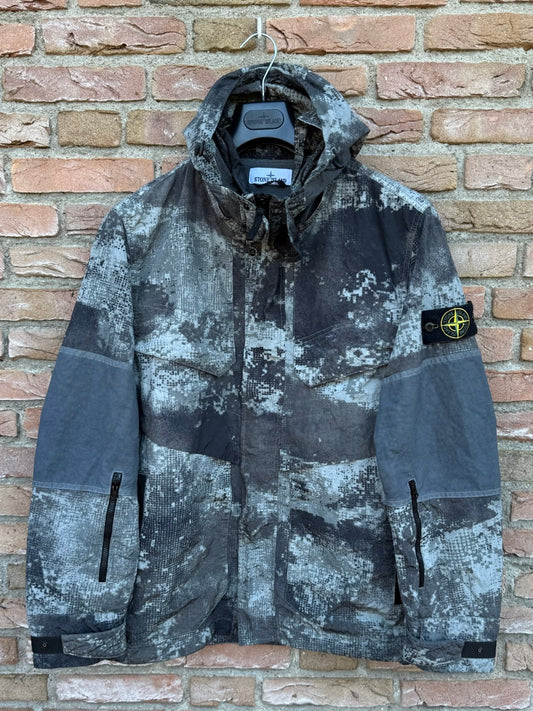 Stone Island Dissolving Grid Camo Jacket - M