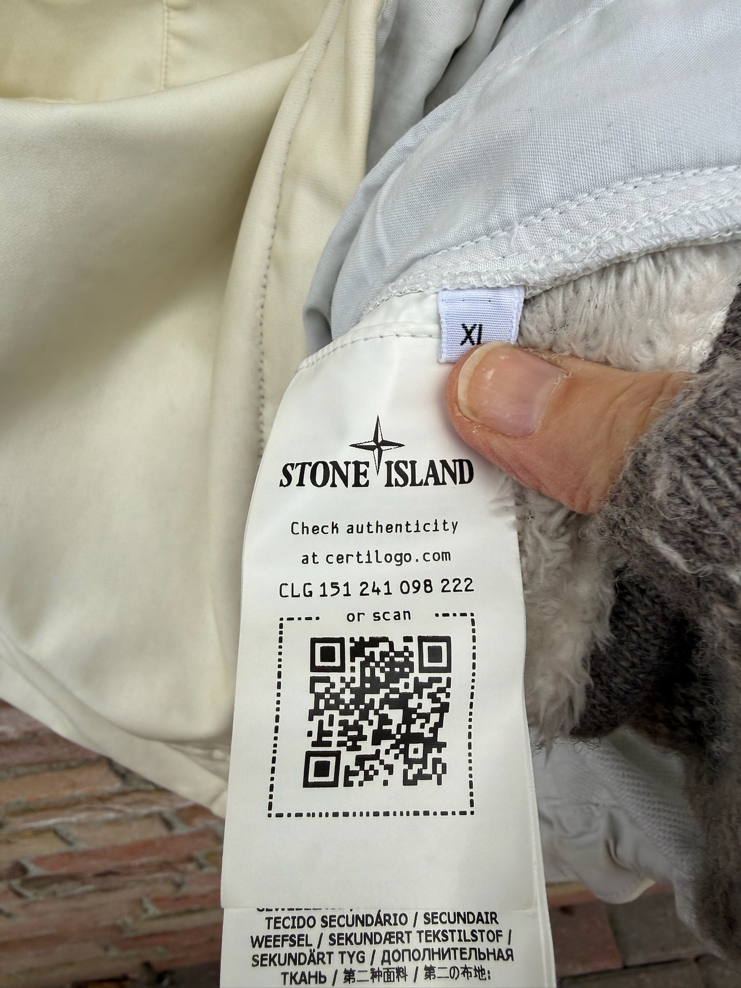 Stone Island Felpa Diagonale Gommata Smock - XL