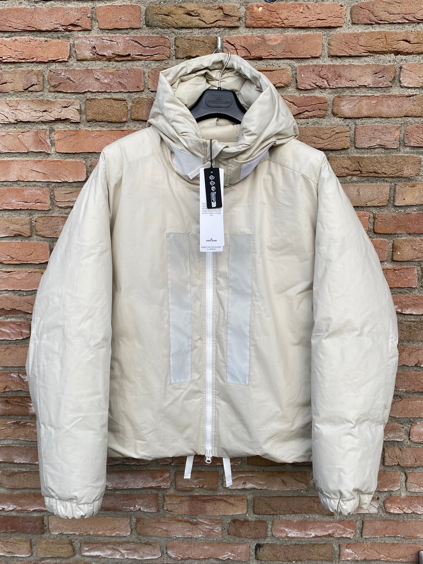 Stone Island Marina Rubber Wax Poplin Daunenjacke - XL