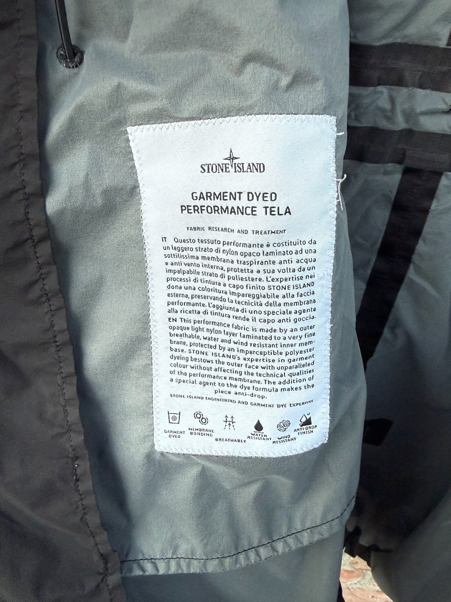Stone Island Garment Dyed Performance Tela Jacket - L
