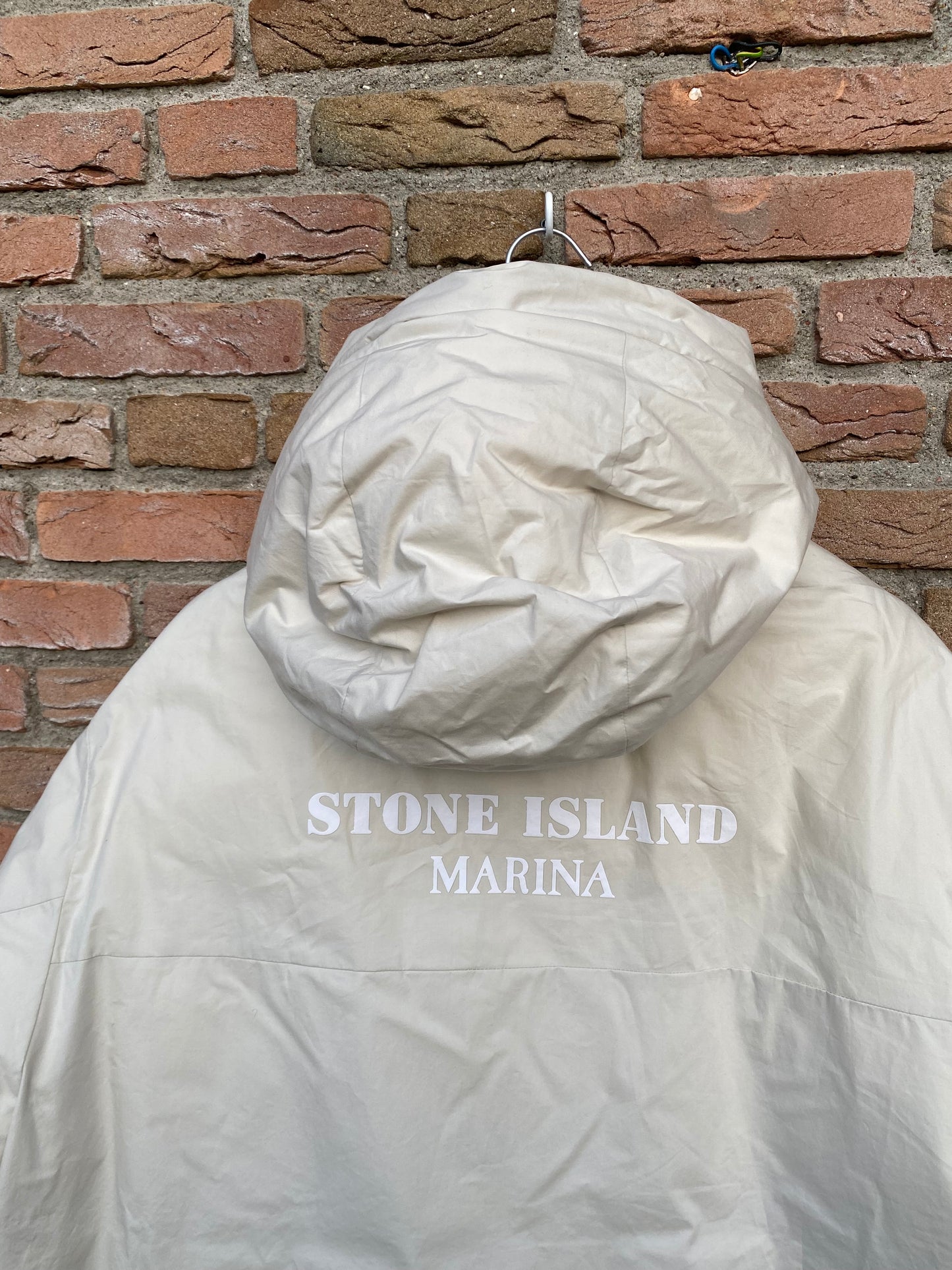 Stone Island Marina Rubber Wax Poplin Daunenjacke - XL