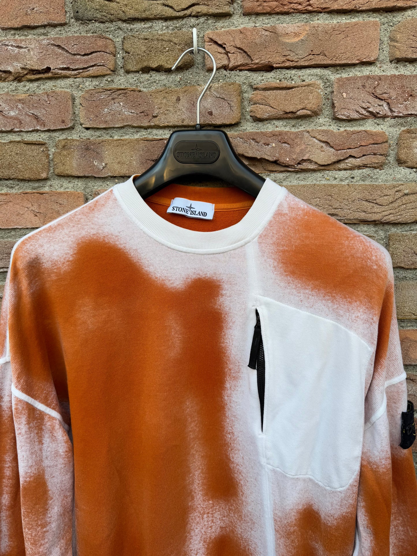 Stone Island Hand Sprayed Sweatshirt - L