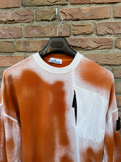 Stone Island Hand Sprayed Sweatshirt - L