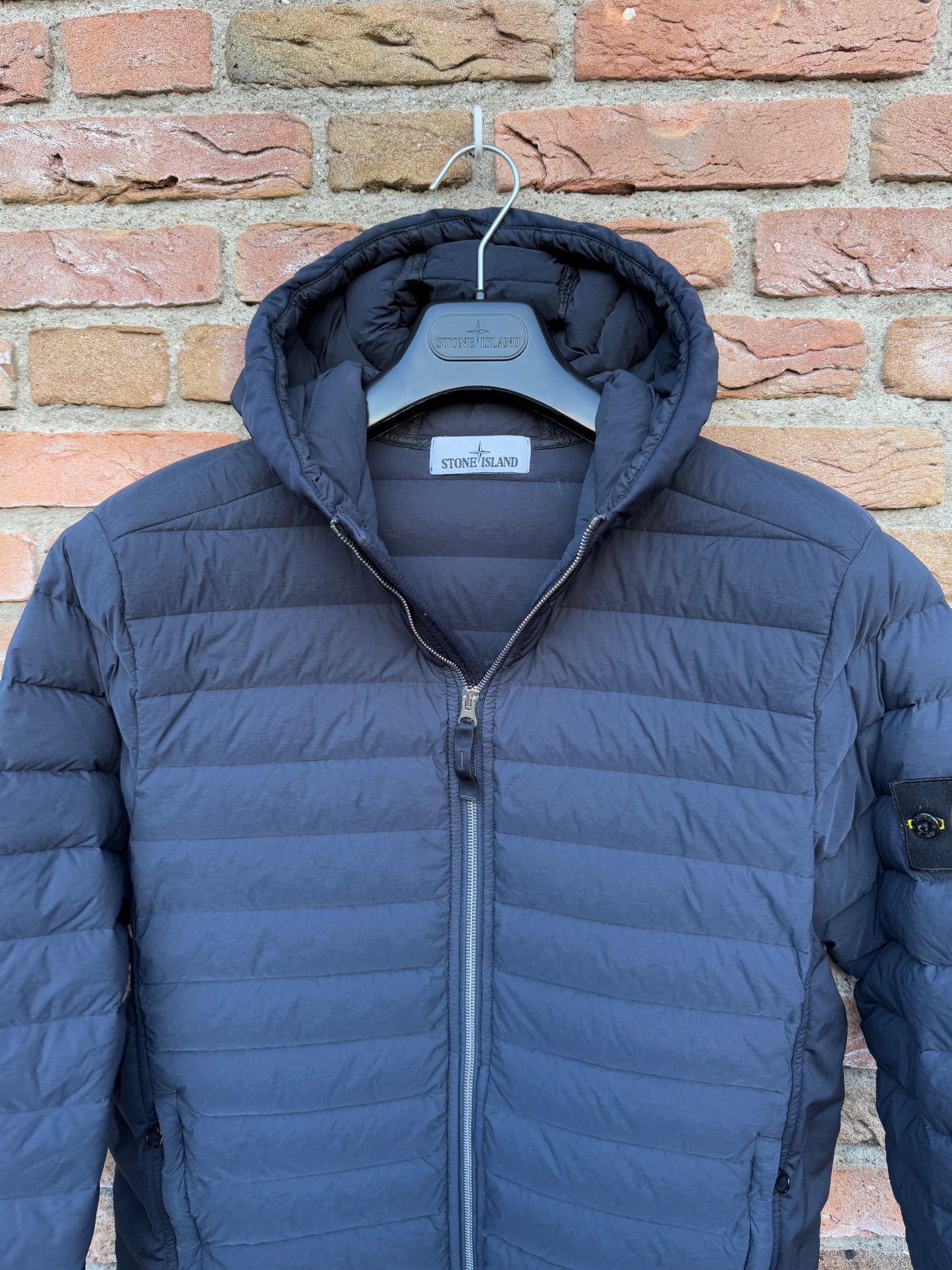 Stone Island Loom Woven Down Chambers Stretch Nylon-TC Jacket - S