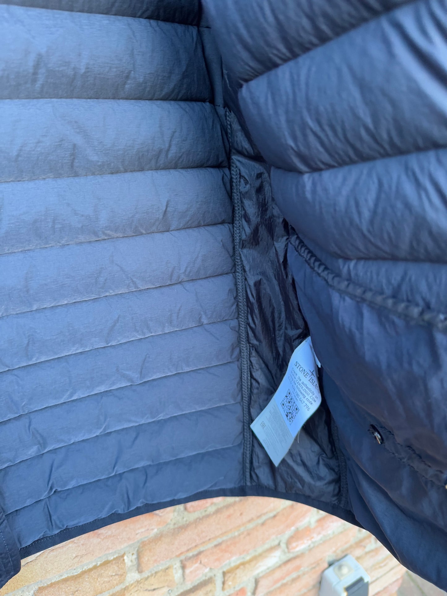 Stone Island Loom Woven Down Chambers Stretch Nylon-TC Jacket - S