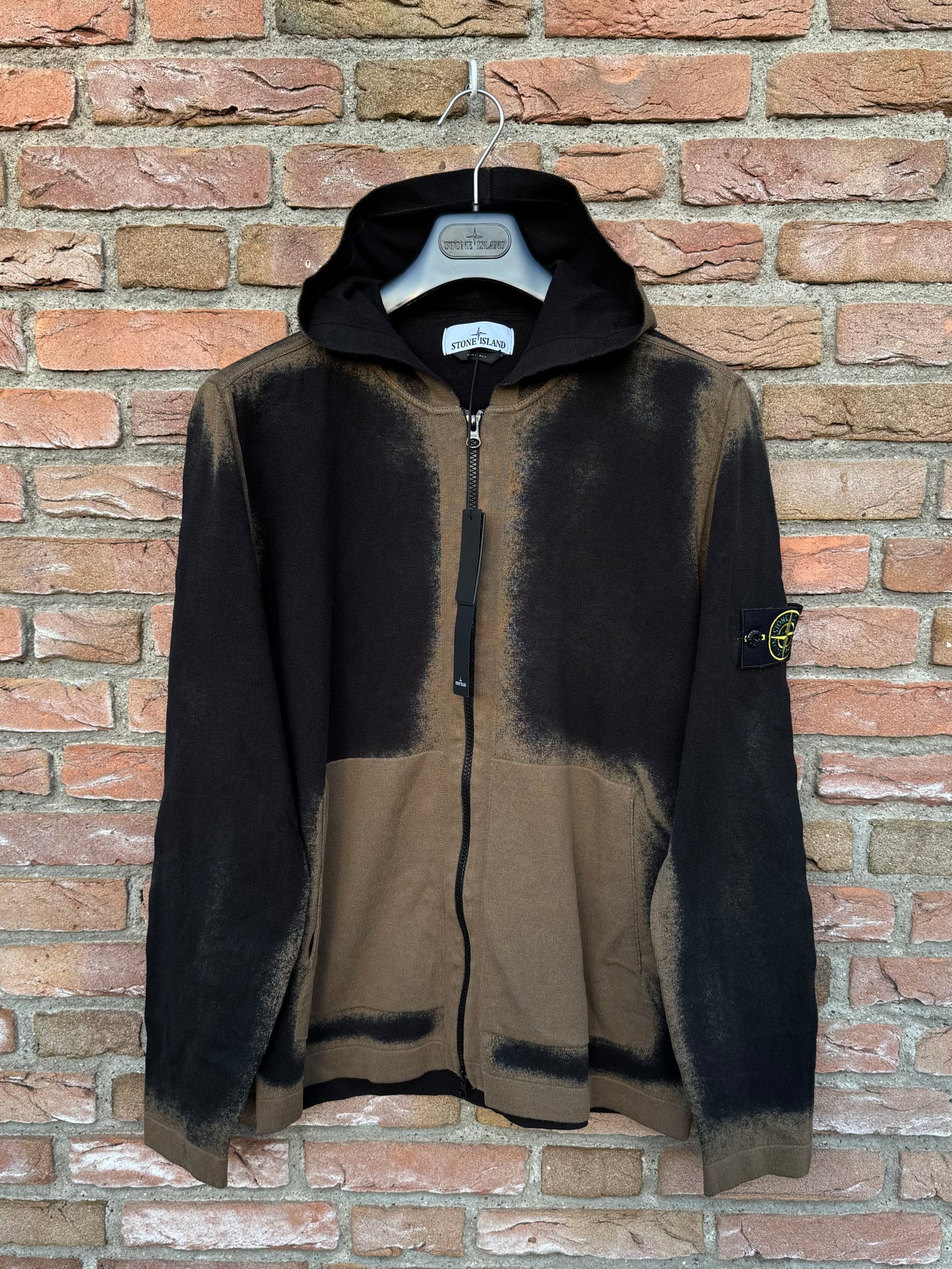 Stone Island Hand Sprayed Kapuzenjacke - L