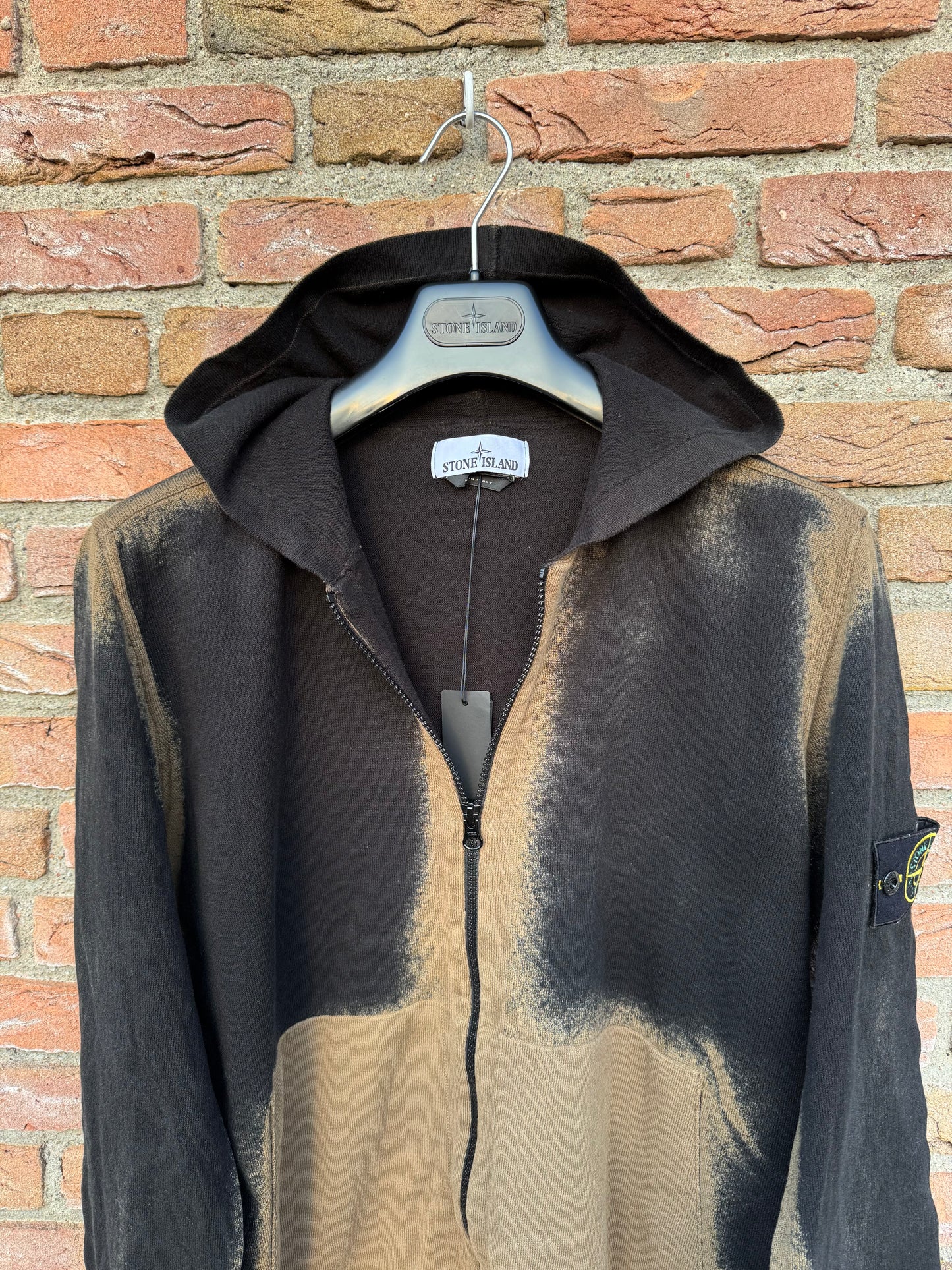 Stone Island Hand Sprayed Kapuzenjacke - L