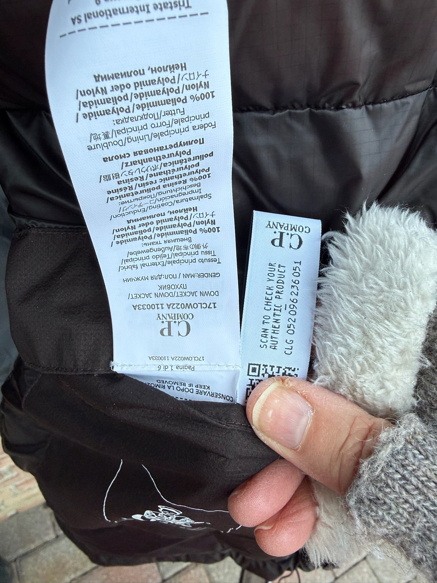 C.P. Company Metropolis Pertex Down Jacket - M