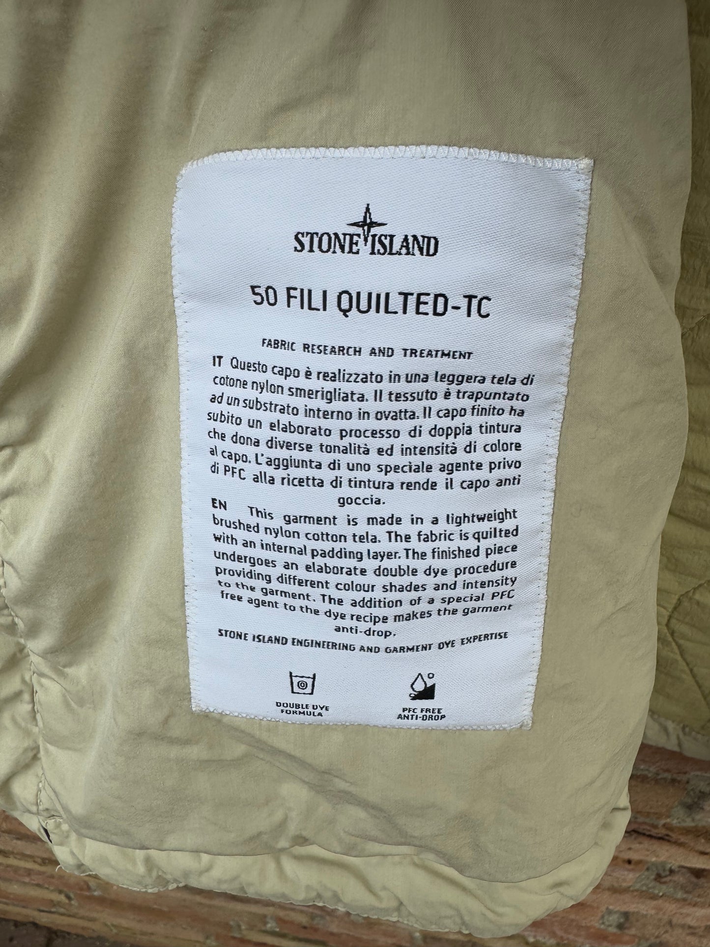 Stone Island 50 Fili Quilted-TC Jacket - XL