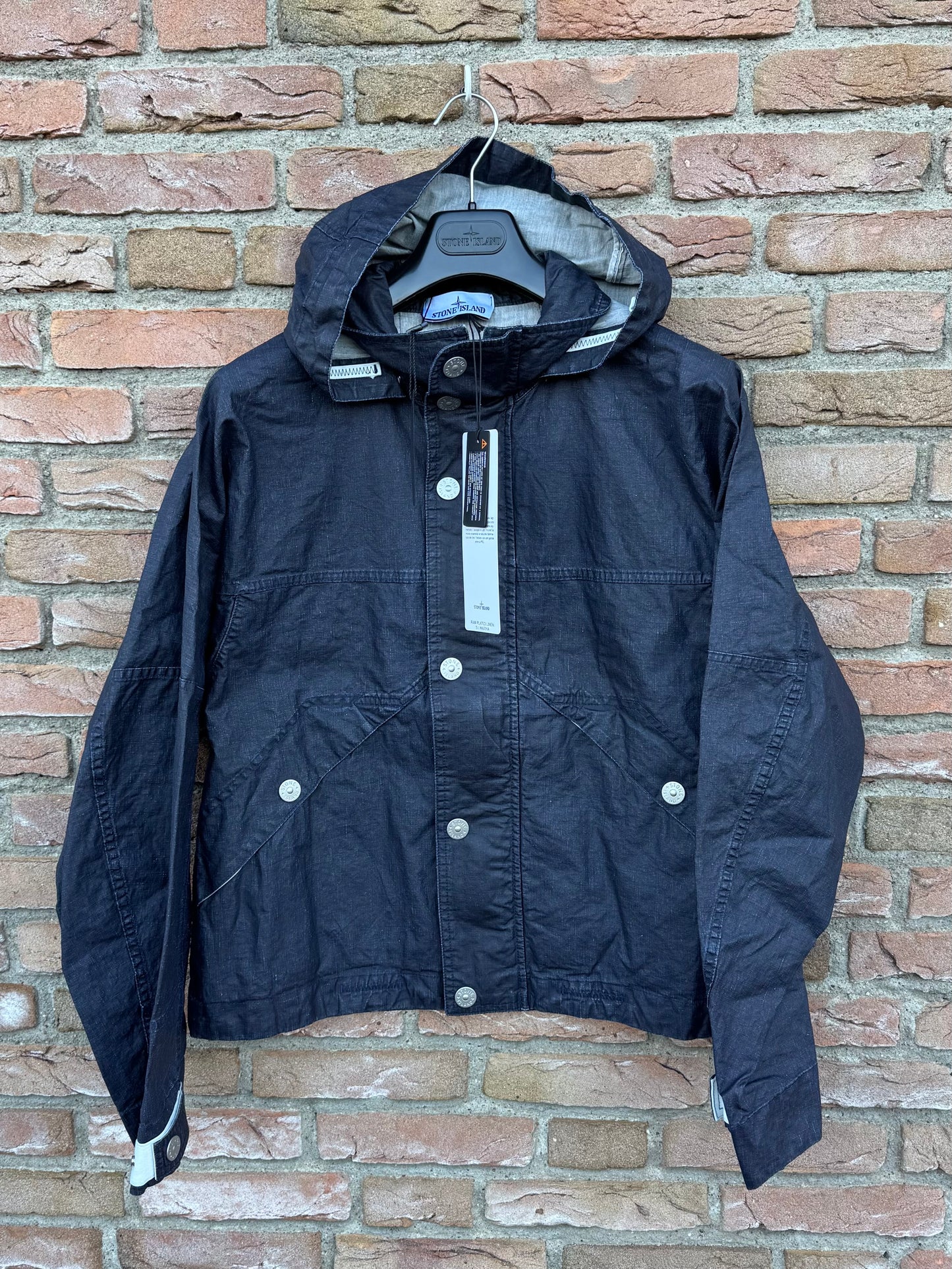 Stone Island Raw Plated Linen Marina Jacke - M