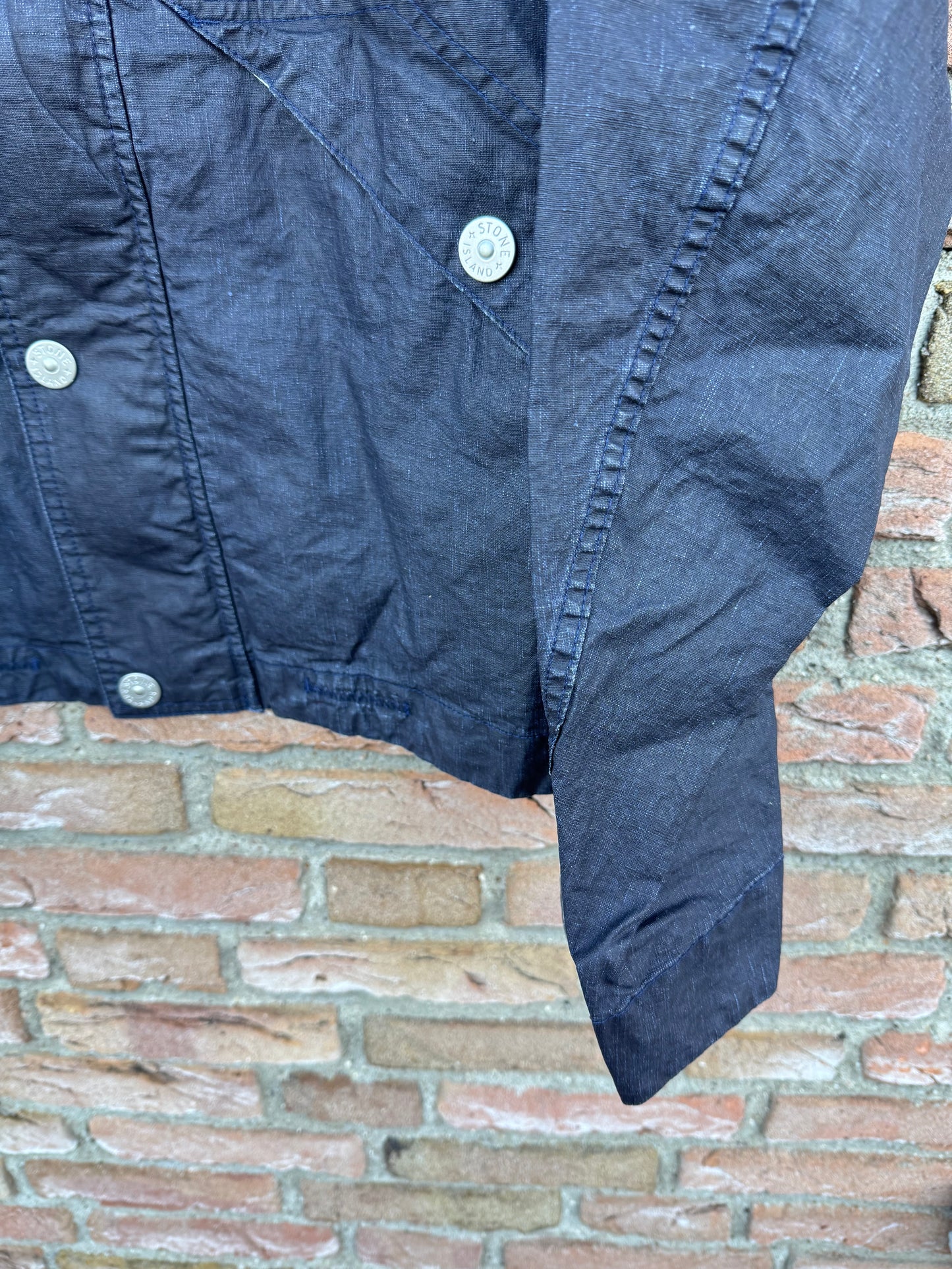 Stone Island Raw Plated Linen Marina Jacke - M
