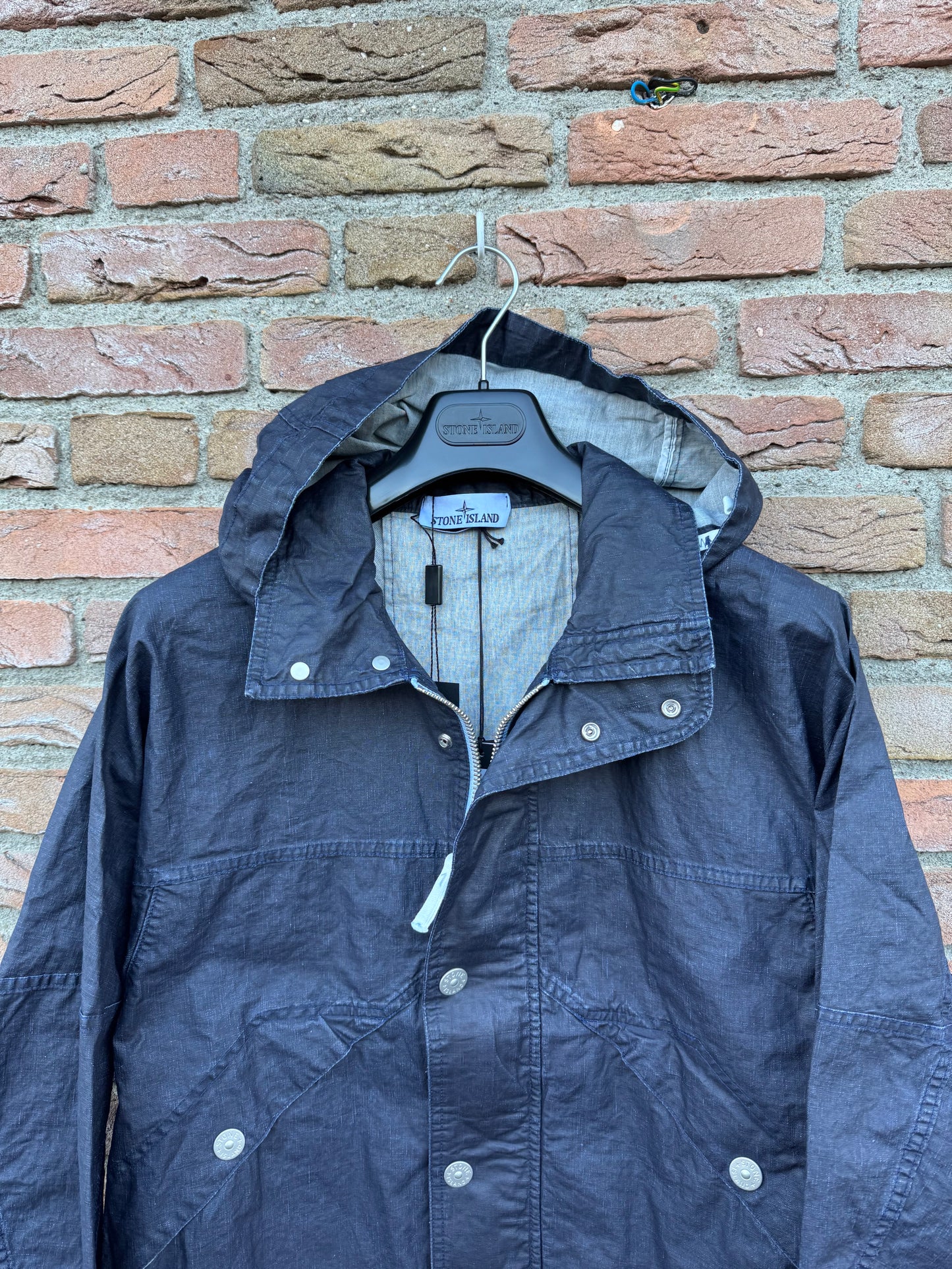 Stone Island Raw Plated Linen Marina Jacke - M