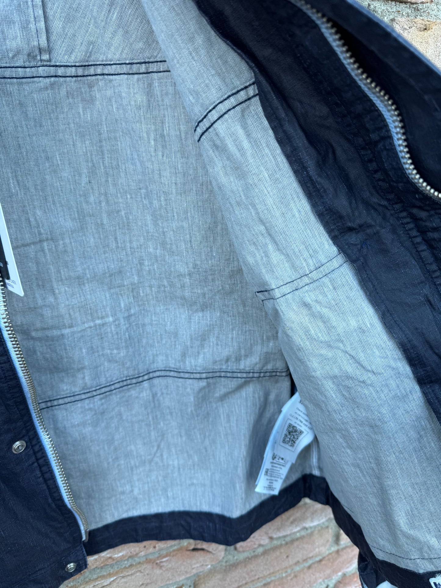 Stone Island Raw Plated Linen Marina Jacke - M