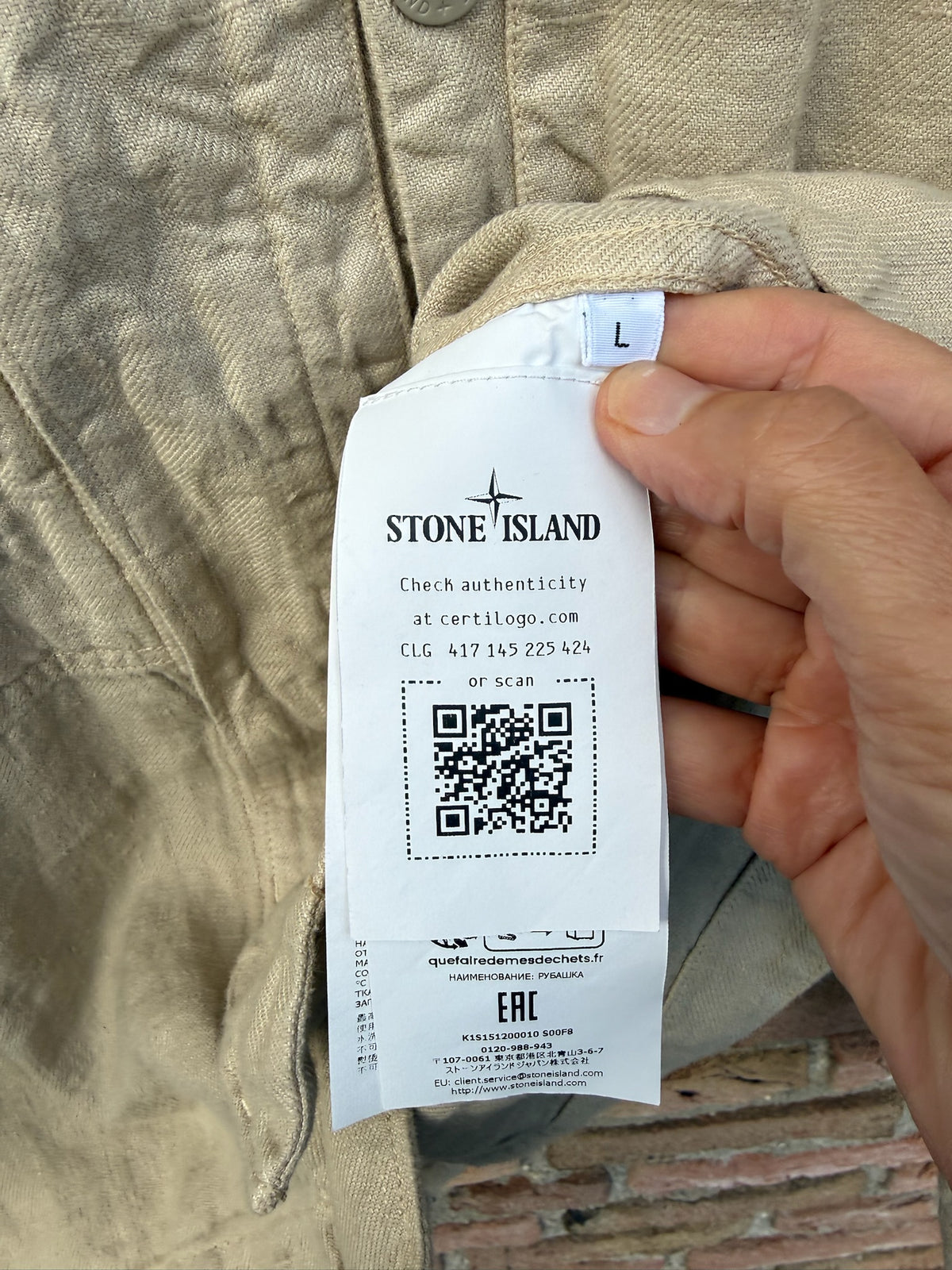 Stone Island Ghost Linen Jacket - L