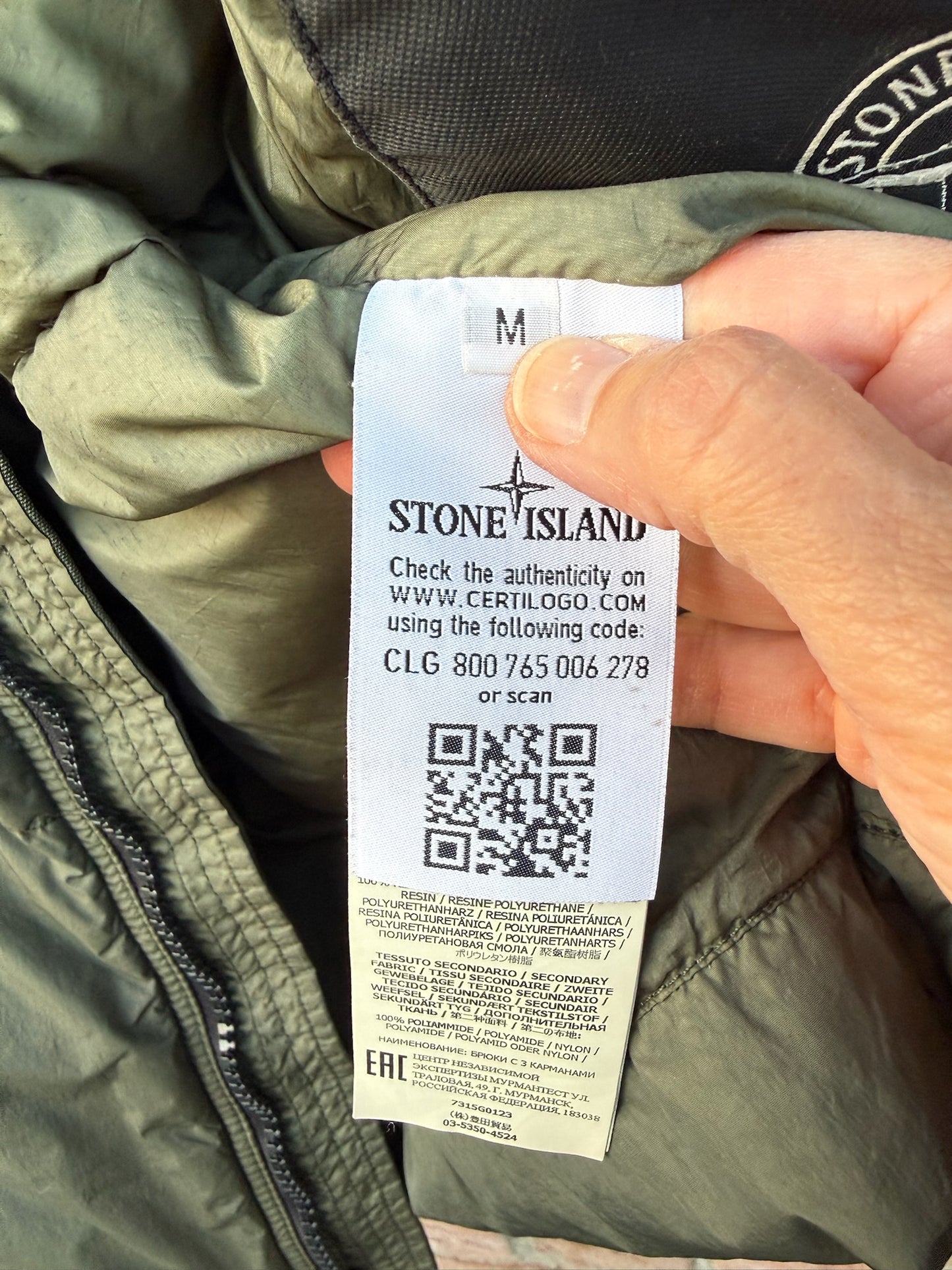 Stone Island Garment Dyed Crinkle Reps NY Down Gilet - M