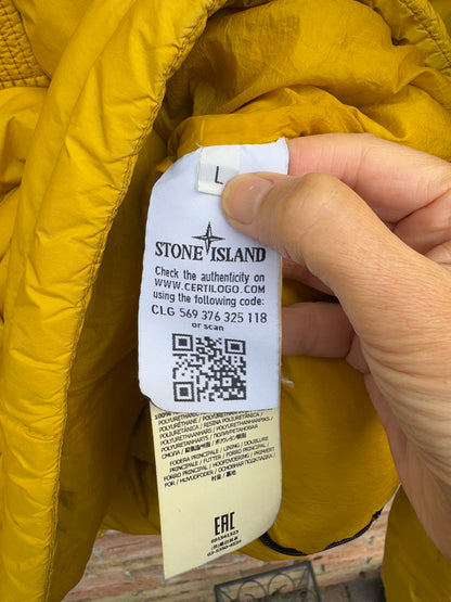 Stone Island Crinkle Reps NY Down Zip Smock - L
