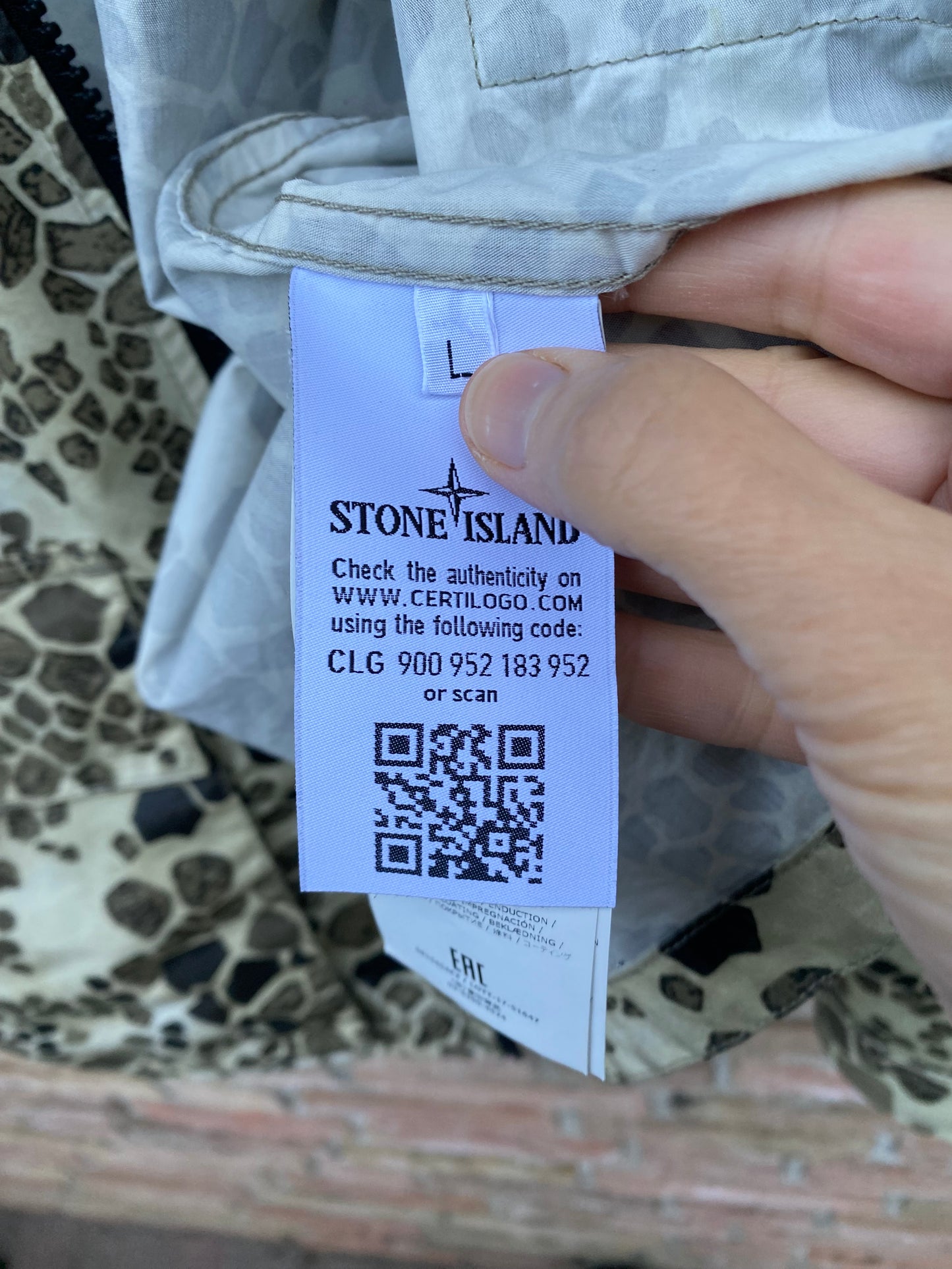 Stone Island Alligator Camo Jacke - L