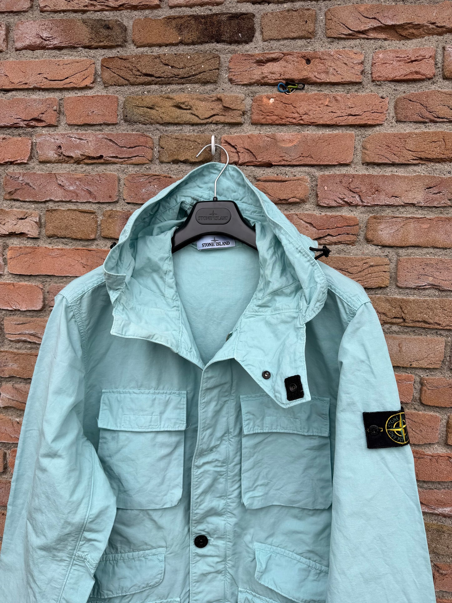 Stone Island Tela Cotone Lino Fiammato-TC Jacket - XXL