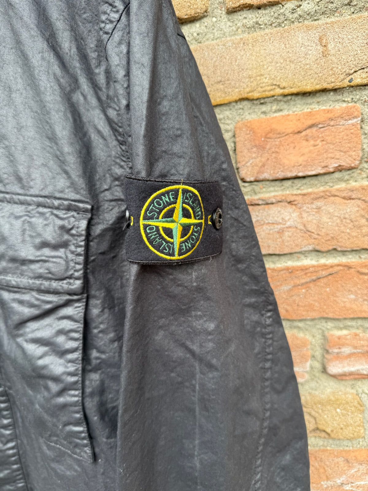 Stone Island Organic Look Nylon Panama-TC Overshirt - S