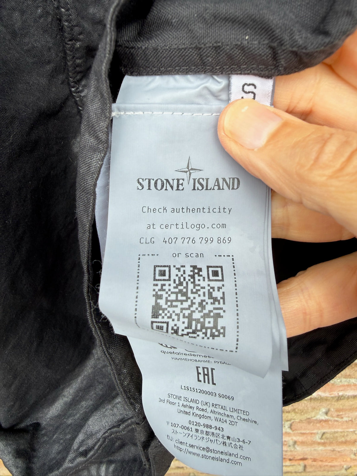 Stone Island Organic Look Nylon Panama-TC Overshirt - S