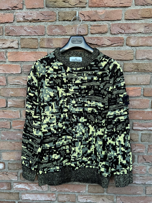 Stone Island Pixel Camo Pullover - L