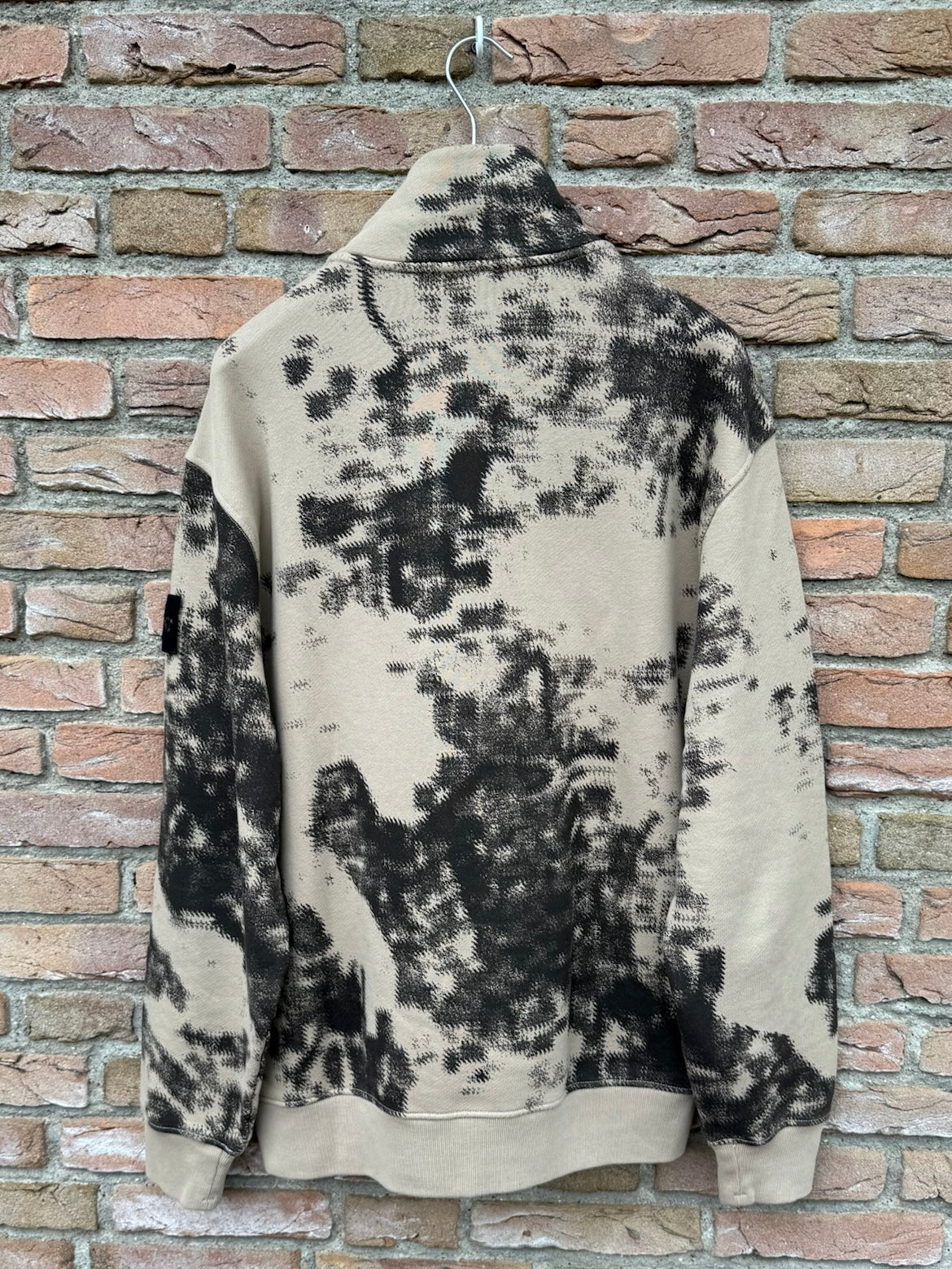 Stone Island Earth Mapping Camo Zip Sweatshirt - L