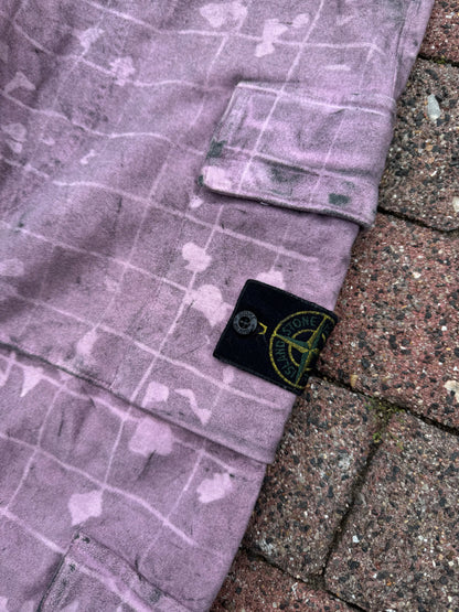 Stone Island Dust Ghillie Laser Camo Cargos - W30