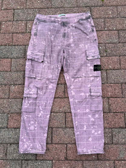 Stone Island Dust Ghillie Laser Camo Cargos - W30