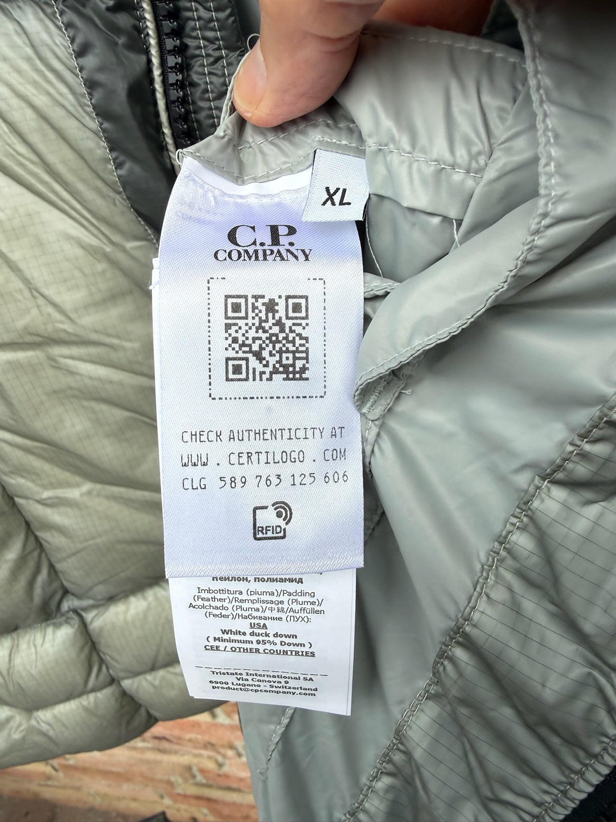 C.P. Company D.D. Shell Down Jacket - XL