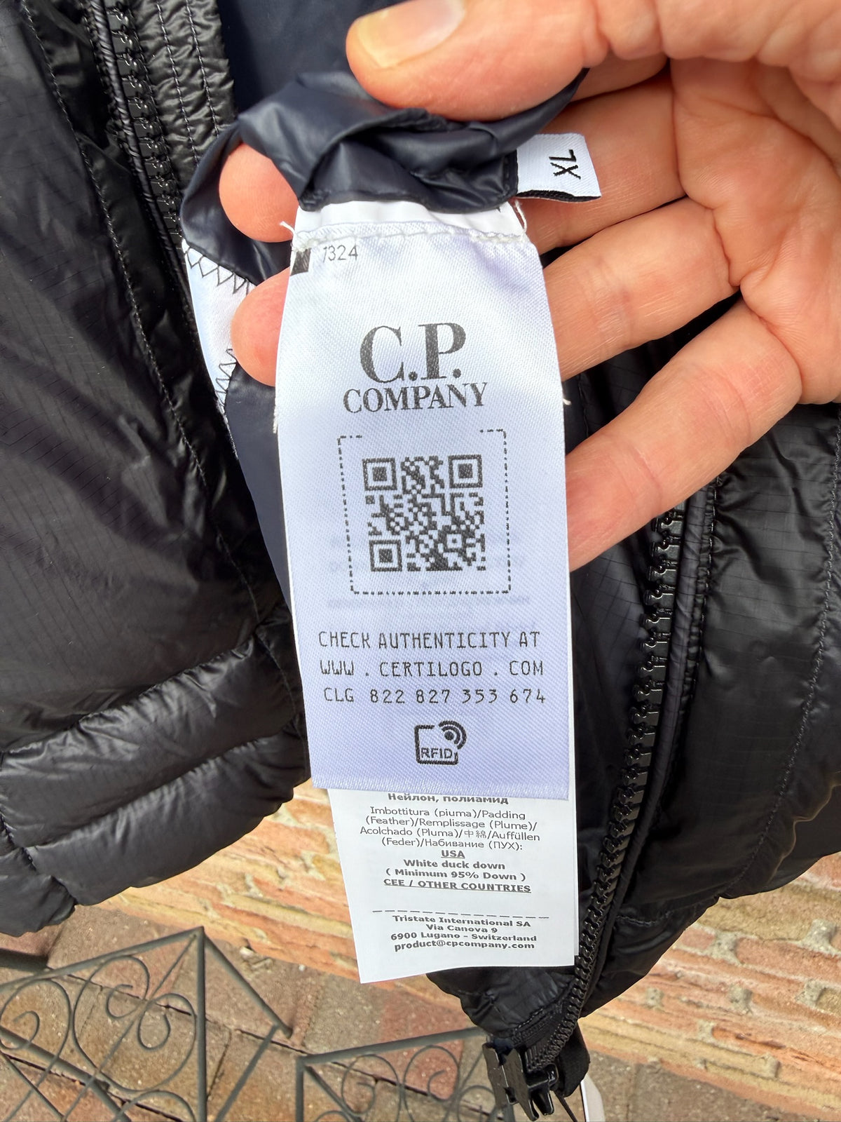 C.P. Company D.D. Shell Down Jacket - XL