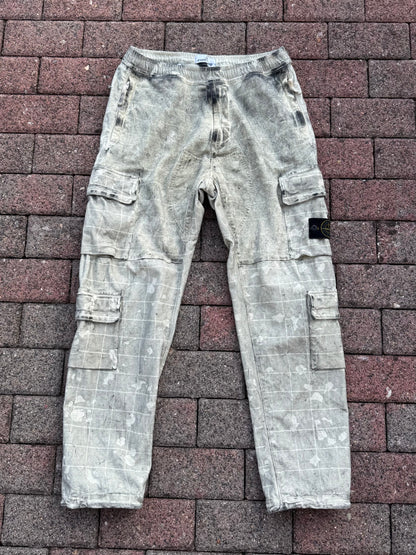 Stone Island Dust Ghillie Laser Camo Cargos - W31