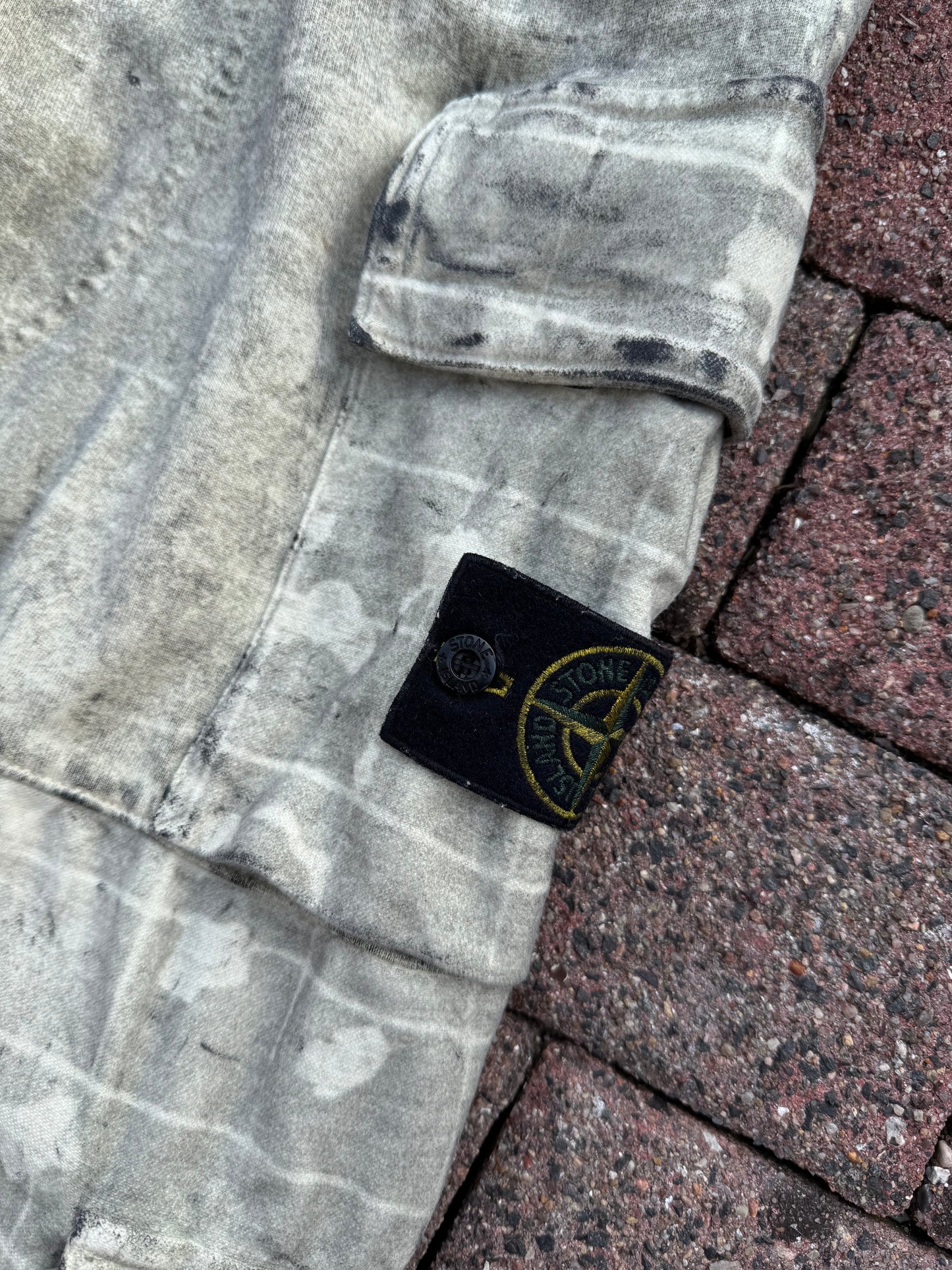 Stone Island Dust Ghillie Laser Camo Cargos - W31