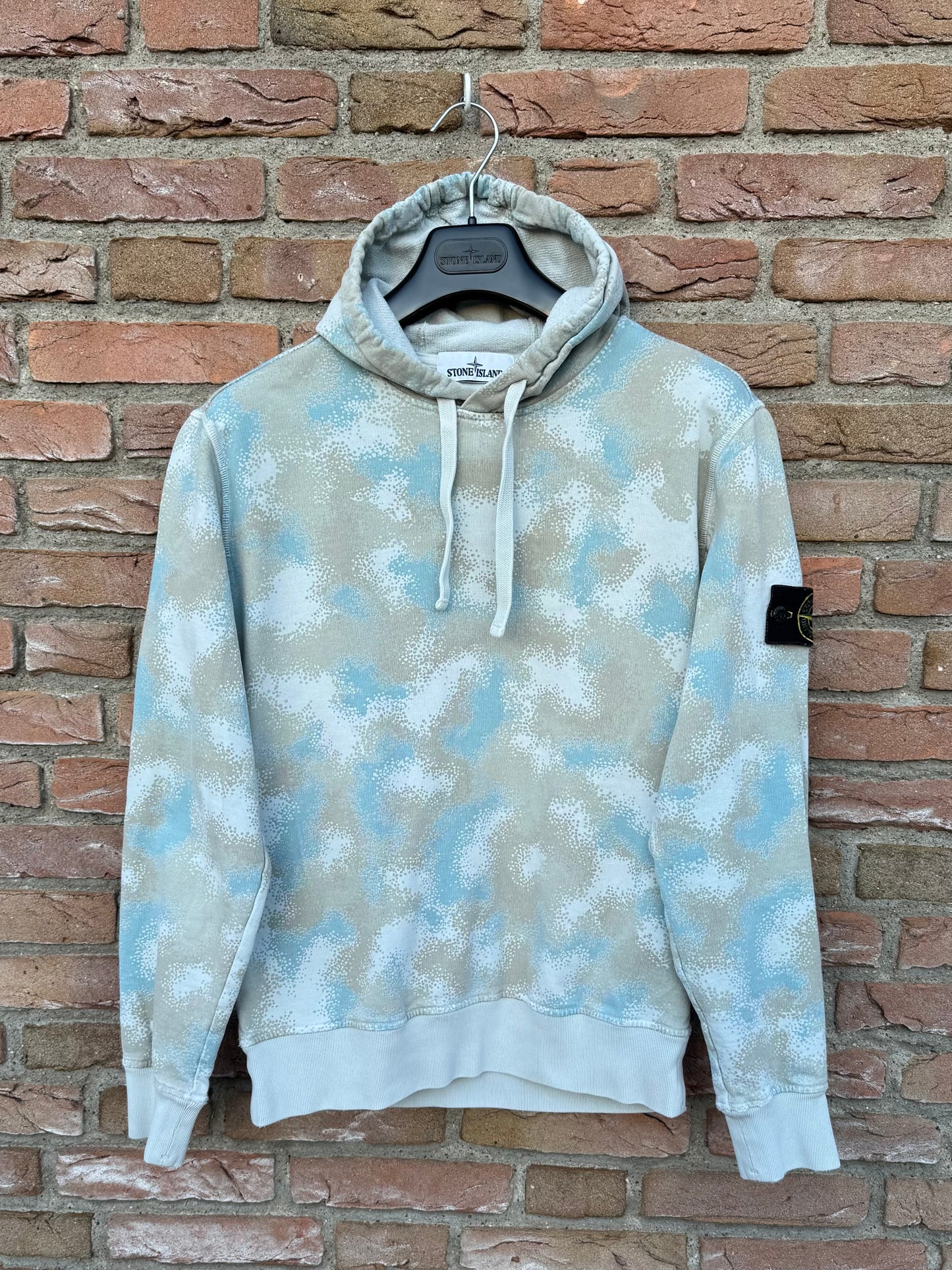 Stone Island Camo Devore Hoodie - M