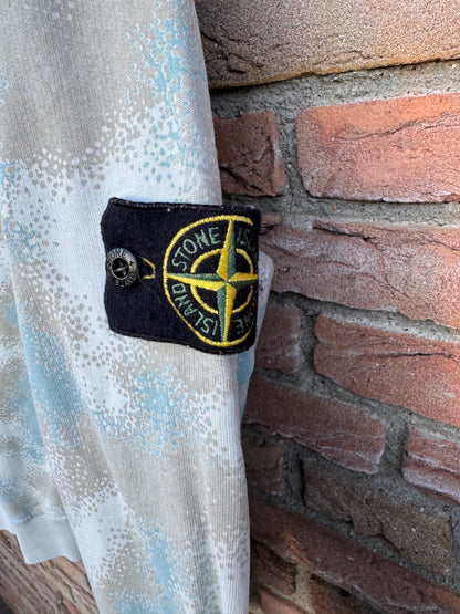 Stone Island Camo Devore Hoodie - M