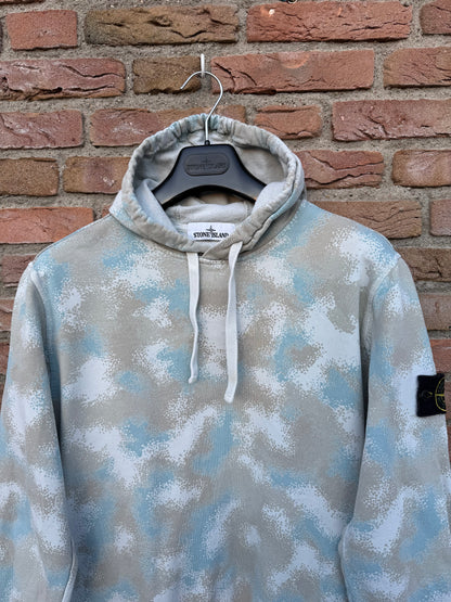 Stone Island Camo Devore Hoodie - M