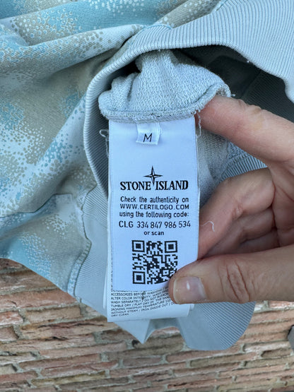 Stone Island Camo Devore Hoodie - M