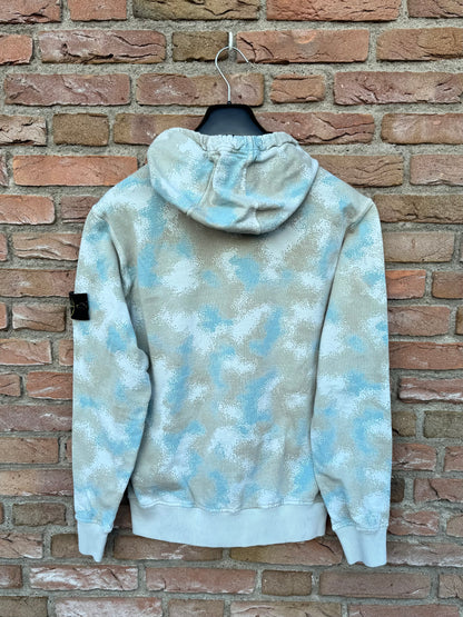Stone Island Camo Devore Hoodie - M
