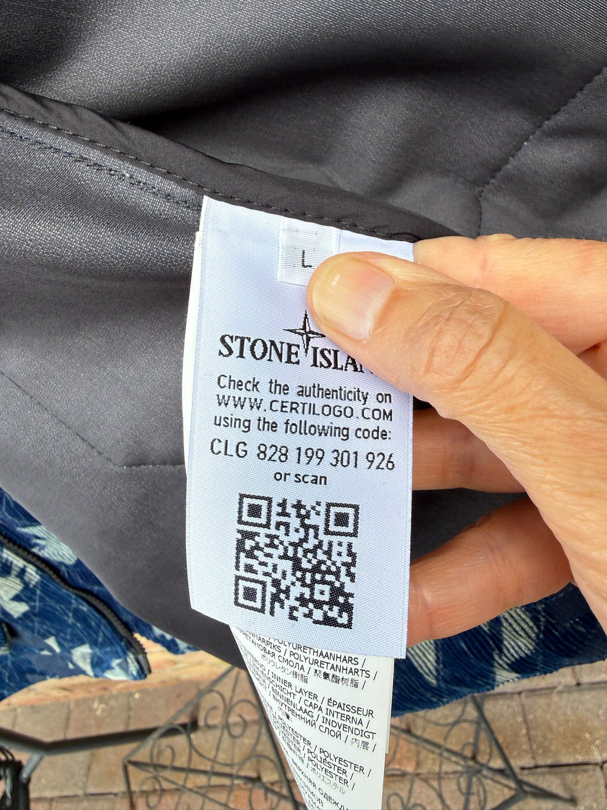 Stone Island Shadow Project Corrosion Print Corduroy 3L Jacket - L
