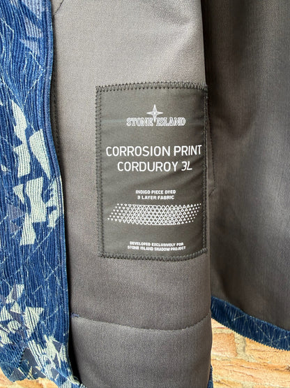 Stone Island Shadow Project Corrosion Print Corduroy 3L Jacket - L