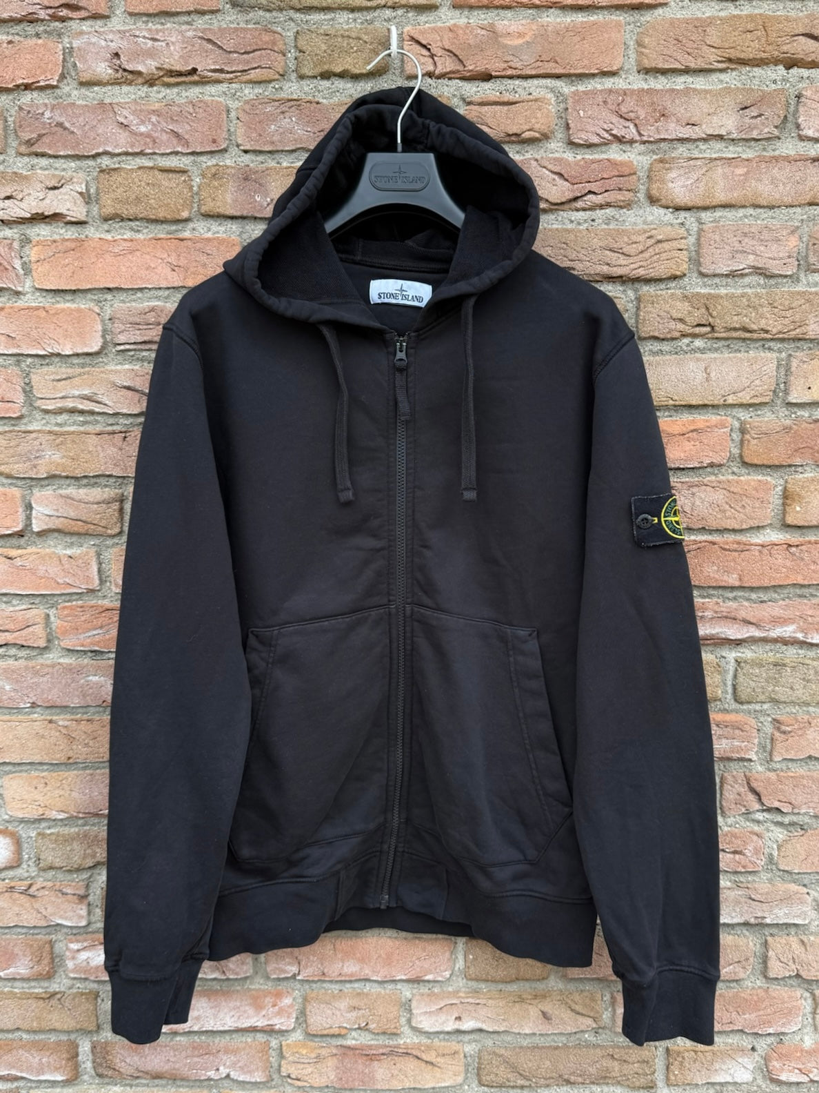 Stone Island Zipped Hoodie - L